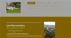 Desktop Screenshot of gitedesmarronniers.com